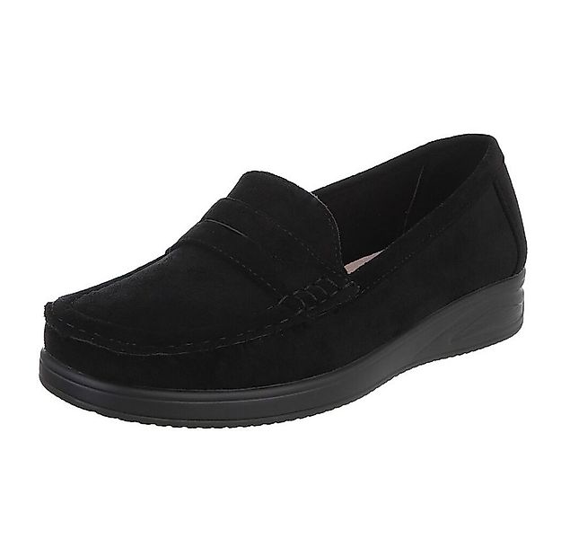 Ital-Design Elegante Loafer für Damen aus hochwertigem Material Slipper (91 günstig online kaufen