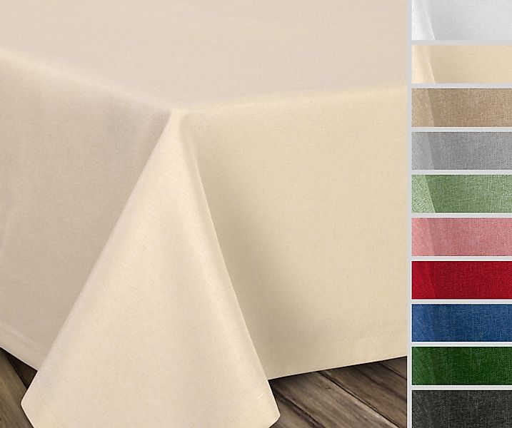 Beautex Tischdecke Fleckenabweisende bügelfreie Tischdecke mit günstig online kaufen