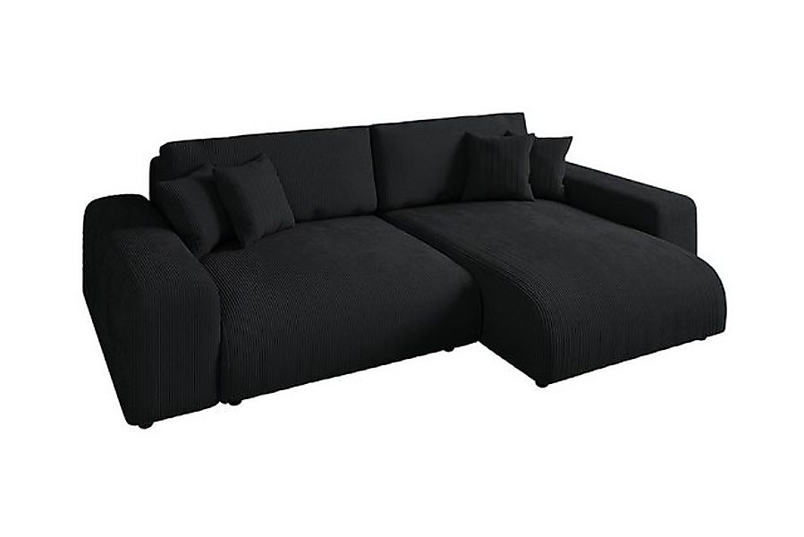 luma-home Ecksofa 21008, mit Schlaffunktion und Bettkasten 255x165 cm, Well günstig online kaufen