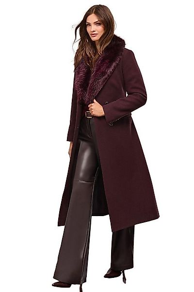 LIPSY Fellimitatmantel Lipsy langer Mantel mit Schalkragen, Regular (1-tlg) günstig online kaufen