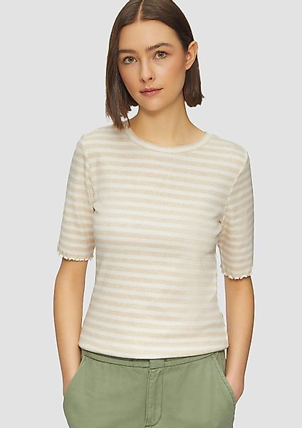 s.Oliver Kurzarmshirt T-Shirt Geripptes T-Shirt mit günstig online kaufen