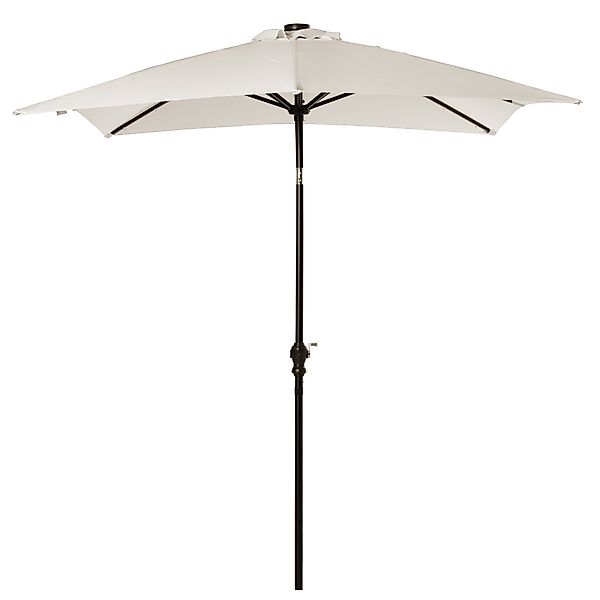 Outsunny Gartenschirm Gerader 3 x 2 m rechteckig neigbar mit solarbetrieben günstig online kaufen