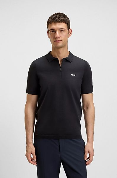 BOSS GREEN Kurzarmpullover "K Ever-X PS", mit Perforierungen zur Belüftung günstig online kaufen