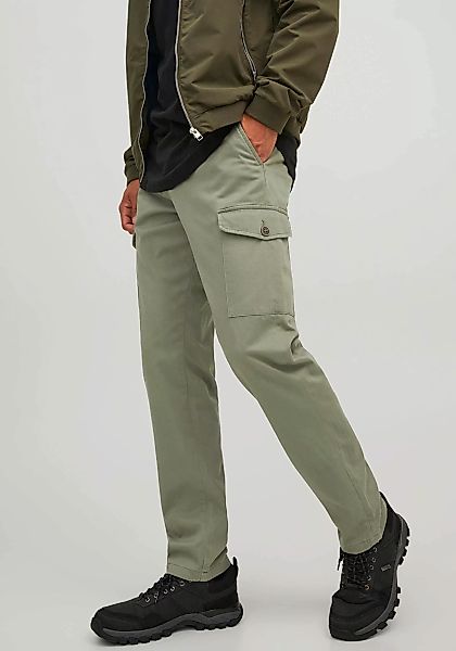 Jack & Jones Herren Cargohose JPSTOLLIE JJBOWIE -Regular Fit - Schwarz Beig günstig online kaufen