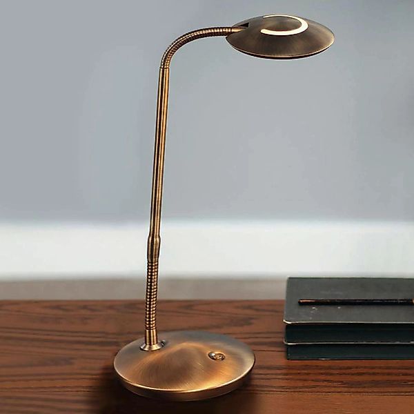 Mit Dimmer - LED-Tischlampe Zenith bronze günstig online kaufen