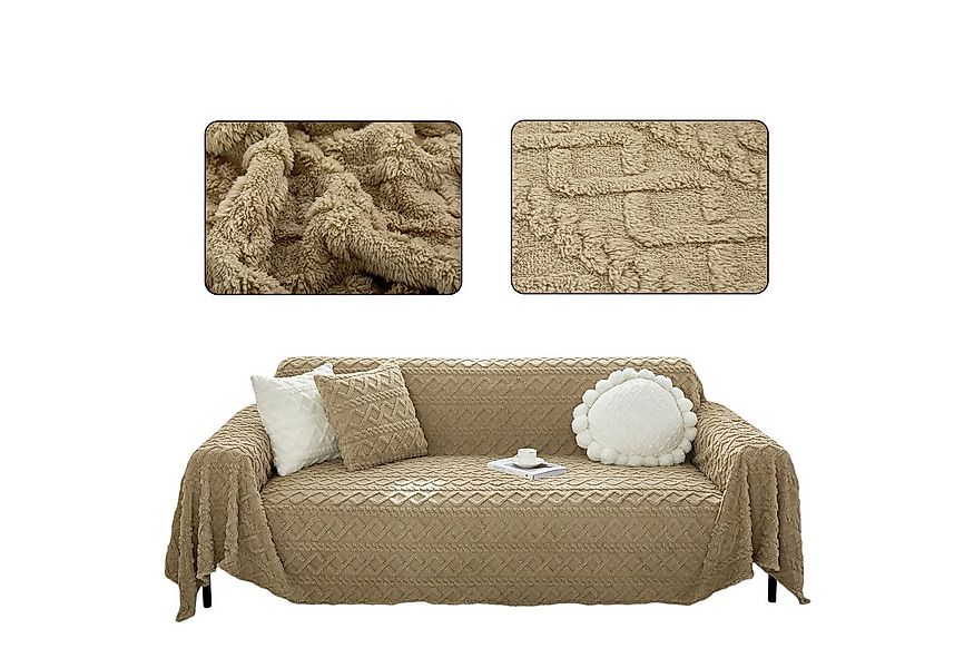 Rosnek Sofaschoner Plüsch Sofa Überzug Sofabezug Sofadecke Schonbezug 1 2 3 günstig online kaufen