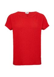 s.Oliver Kurzarmshirt T-Shirt Relaxed-Fit-Shirt in Struktur-Optik günstig online kaufen