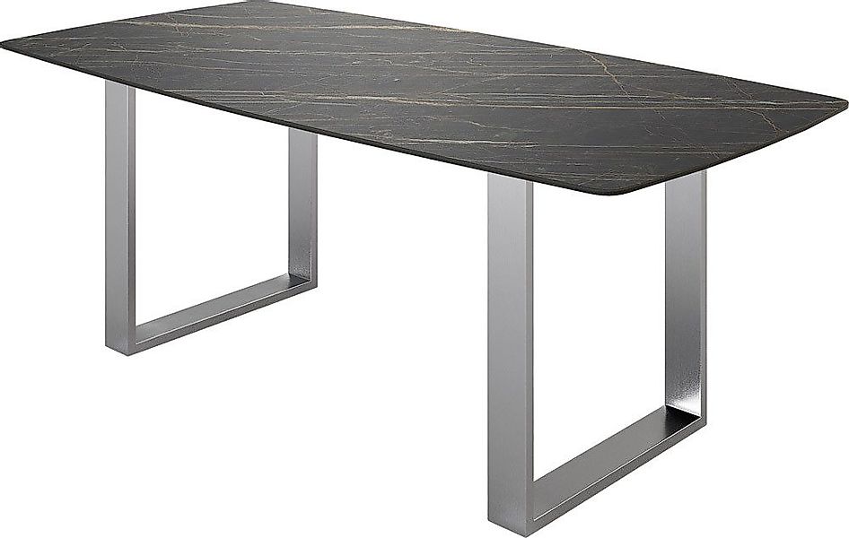 DELIFE Esstisch Edge, Bootsform Keramik Laminam® günstig online kaufen