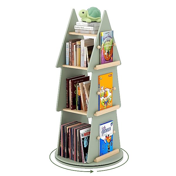 COSTWAY Bücherregal, 1-tlg., 360° drehbar, 4 günstig online kaufen