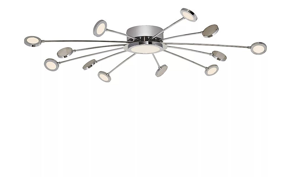 Trio LED-Deckenleuchte mit Fernbedienung ¦ silber Ø: 100 Lampen & Leuchten günstig online kaufen