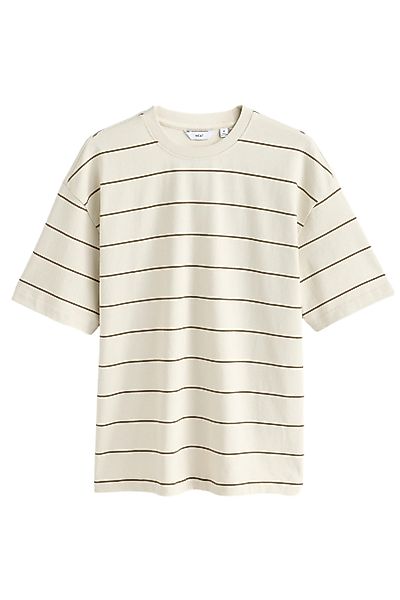 Next T-Shirt Gestreiftes T-Shirt 100 % Baumwolle günstig online kaufen