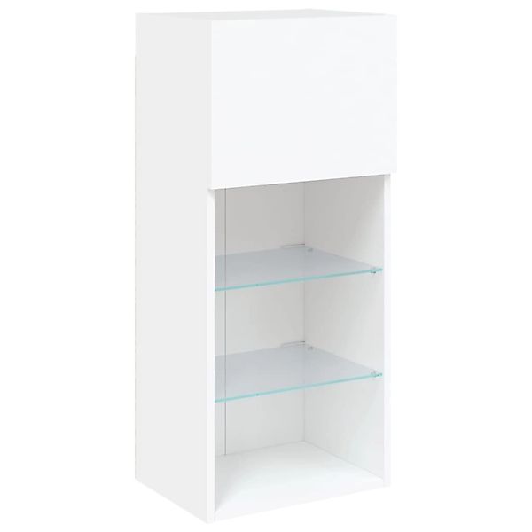 vidaXL TV-Schrank mit LED-Leuchten Weiß 40,5x30x90 cm 837043 günstig online kaufen