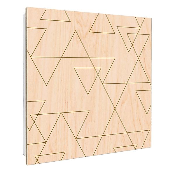 Banjado Großer Schlüsselbox Holz 30x30cm Weiß Scharnier Rechts 50 Haken Sch günstig online kaufen