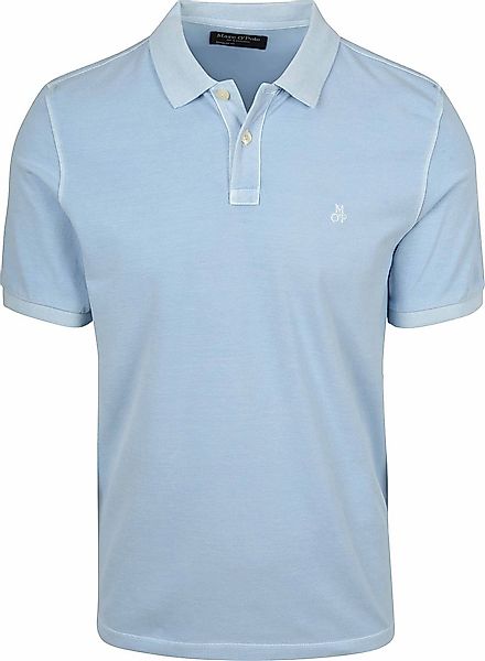 Marc O'Polo Poloshirt Piqué Dusted Blau - Größe XXL günstig online kaufen