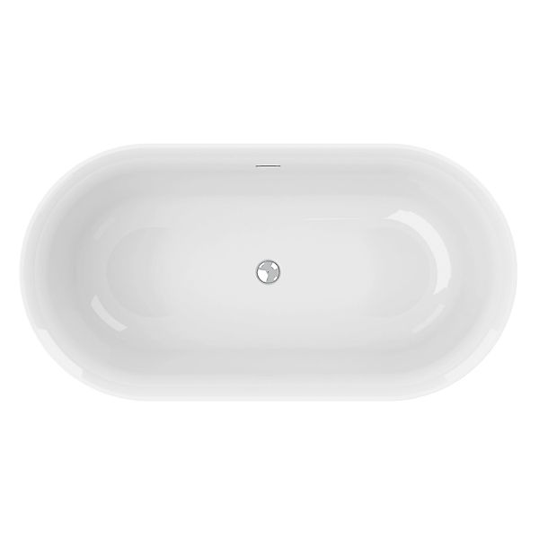 Ottofond Badewanne Mince Freistehend 155 cm Weiß günstig online kaufen