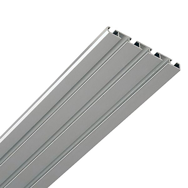 Bestlivings Aluminium Vorhangschiene Silber 3 bis 4 Lauf / 120cm günstig online kaufen