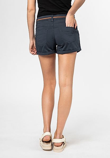 SUBLEVEL Chinoshorts Damen Stretch-Shorts mit Flechtgürtel günstig online kaufen