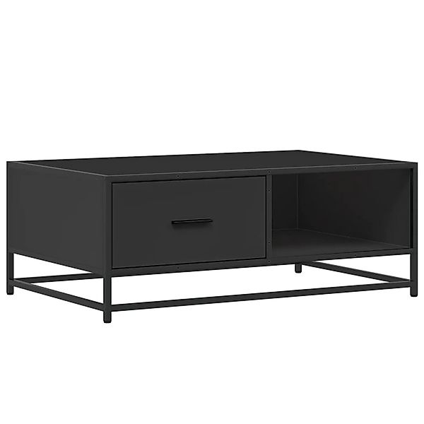 vidaXL Couchtisch Schwarz 90x57x35 cm Holzwerkstoff und Metall 848754 günstig online kaufen