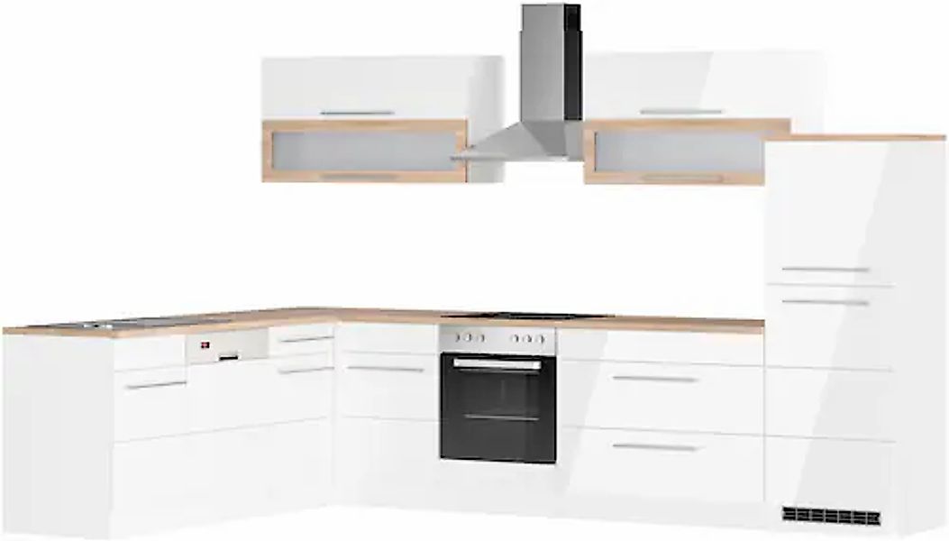 KOCHSTATION Winkelküche »KS-Wien« Stellbreite 220 x 330 cm, wahlweise mit E günstig online kaufen