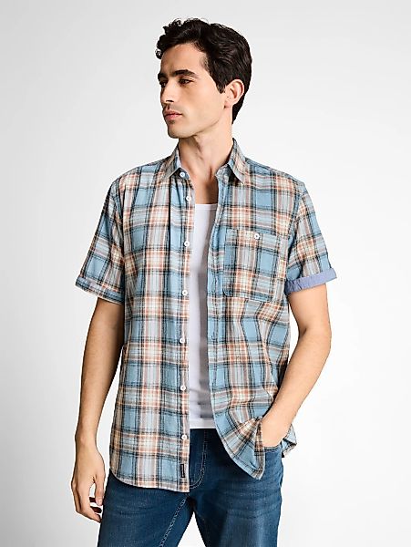 TOM TAILOR Kurzarmhemd mit Karo Muster günstig online kaufen
