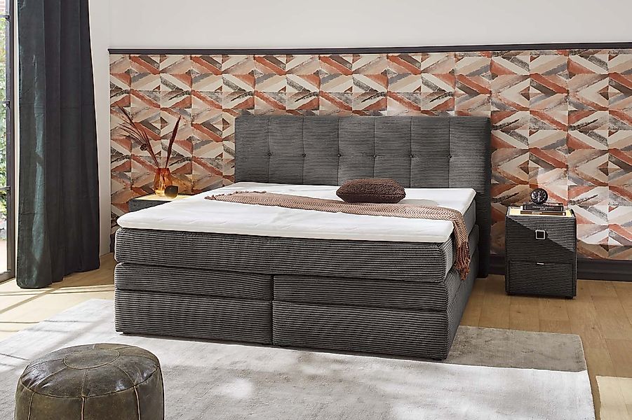 Jockenhöfer Gruppe Boxspringbett »Amy« mit Bettkasten und Kaltschaum-Topper günstig online kaufen