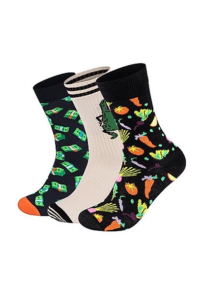 Happy Socks Basicsocken 3-Pack Pickles-Money-Veggi Socks Aus weicher Baumwo günstig online kaufen