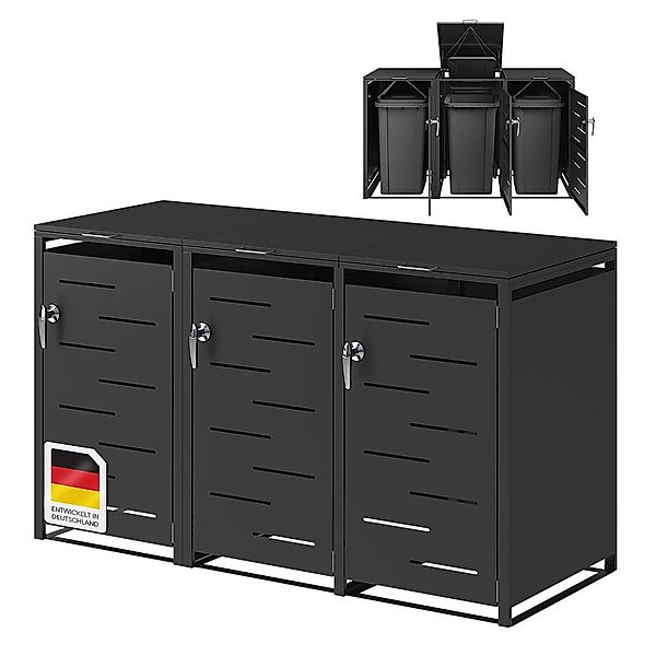 STEELSØN Mülltonnenbox Diorus, aus verzinktem Stahl, günstig online kaufen