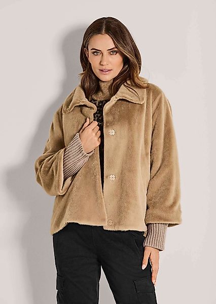 MADELEINE Outdoorjacke Elegante Damenjacke in Felloptik günstig online kaufen