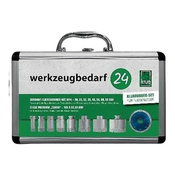 Bohrersatz Fliesenleger-Set 9-teilig + Fliese Cobra günstig online kaufen