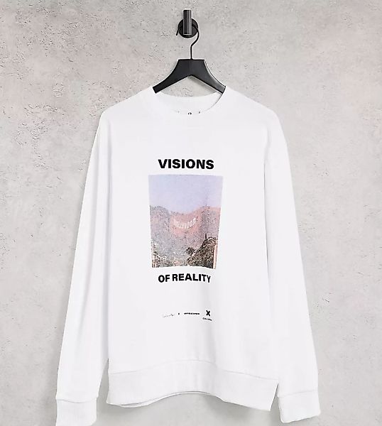 COLLUSION – Weißes Sweatshirt mit Print günstig online kaufen