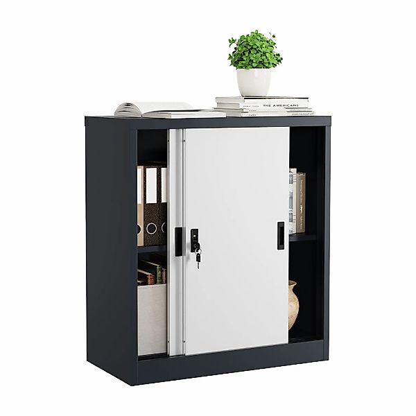 VCM Aktenschrank "Büroschrank Stahlschrank abschließbar Malivo 2fach" 1 Stk günstig online kaufen