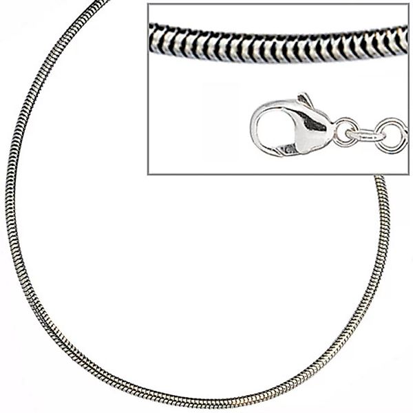 SIGO Schlangenkette 925 Silber 1,6 mm 50 cm Halskette Kette Silberkette Kar günstig online kaufen