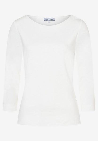 MORE&MORE Langarmshirt Basic Shirt with Sli günstig online kaufen