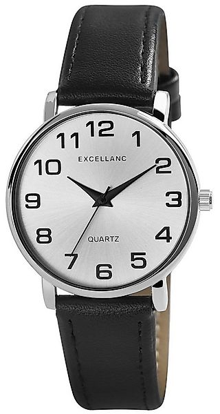 EXCELLANC Quarzuhr silberfarbig, Mineralglas günstig online kaufen