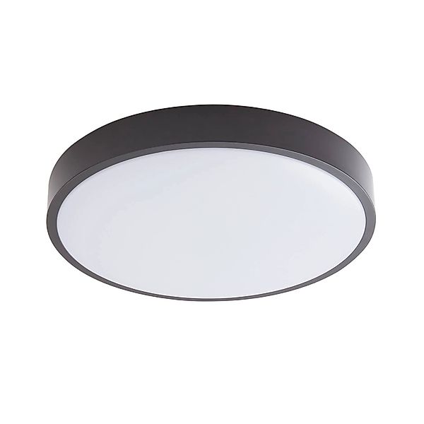 Lindby LED Smart Home Deckenlampe Innes 10013324 Dimmbar Modern in Schwarz günstig online kaufen