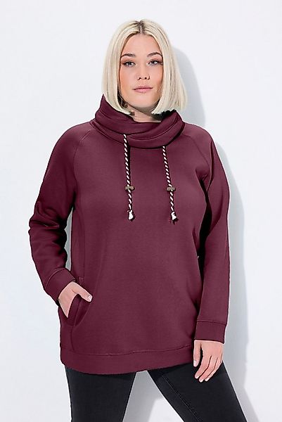 Ulla Popken Sweatshirt Bis 64 Sweatshirt mit Stehkragen Pullover günstig online kaufen