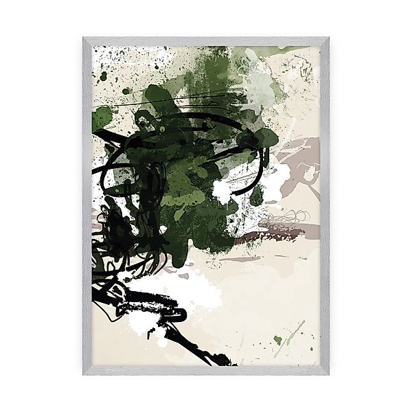 Poster Abstract II, 50 x 70 cm , Rahmen wählen: silber günstig online kaufen