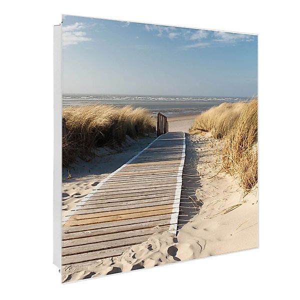 banjado Schlüsselkasten Glas Dünen (Stahl Gehäuse, mit 50 Haken), 30 x 30 x günstig online kaufen