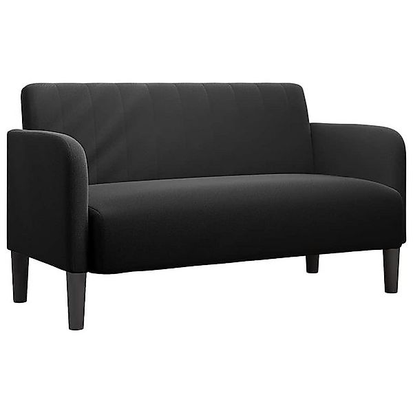 vidaXL Sofa Zweisitzer-Sofa Schwarz 109 cm günstig online kaufen