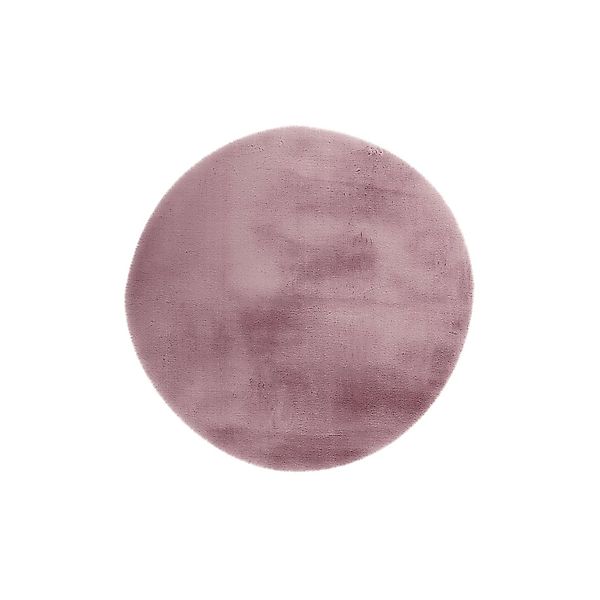 MeGusta Shaggy Hochflor Teppich Uni Rosa Polyester (D) Ø 160 cm Catalina günstig online kaufen