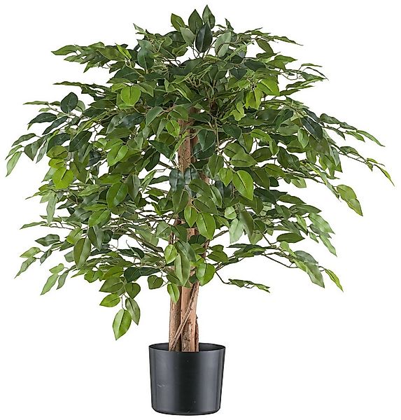 Kunstpflanze Ficus benjamina, Creativ green, Höhe 85 cm, mit Naturstamm günstig online kaufen