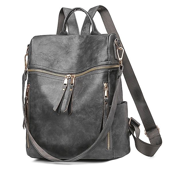 REDOM Rucksack Laptoprucksack Schulrucksack Lederrucksack Reiserucksack günstig online kaufen