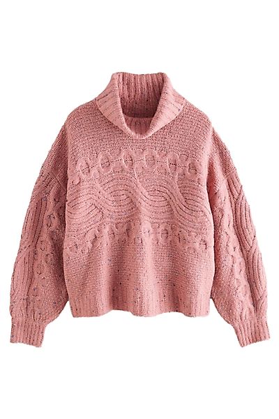Next Rollkragenpullover Strickpullover mit Rollkragen Noppengarn günstig online kaufen