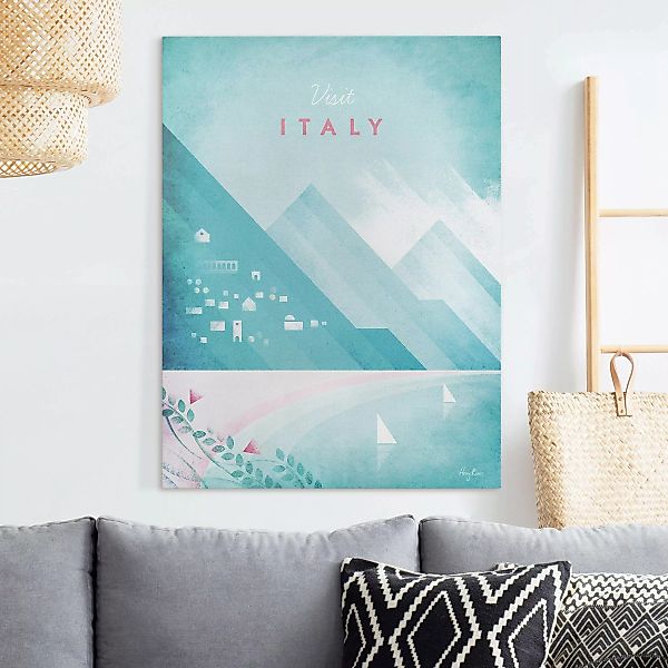 Leinwandbild Reiseposter - Italien günstig online kaufen
