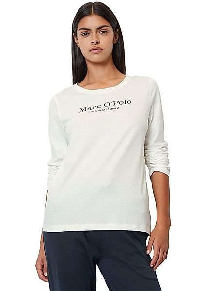 Marc O'Polo Langarmshirt Mix & Match Cotton mit Brustprint in Kontrastfarbe günstig online kaufen