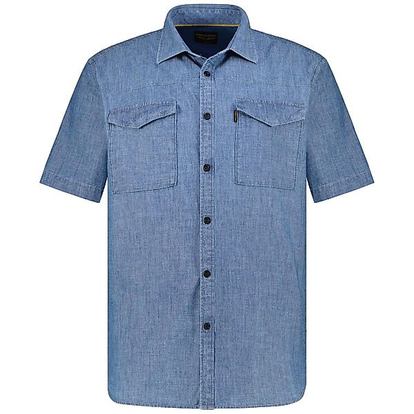 PME LEGEND Freizeithemd mit Indigo-Färbung Farbe jeansblau Größe: 4XL günstig online kaufen
