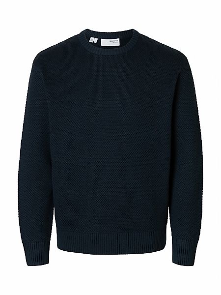 SELECTED HOMME Rundhalspullover "SLHHENNY LS KNIT RELAXED CREW NECK D" günstig online kaufen