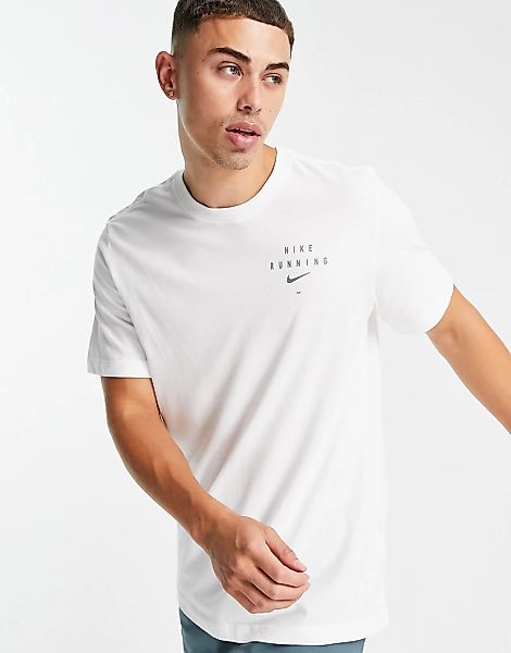 Nike Running – Run Division Dri-FIT – T-Shirt in Weiß günstig online kaufen
