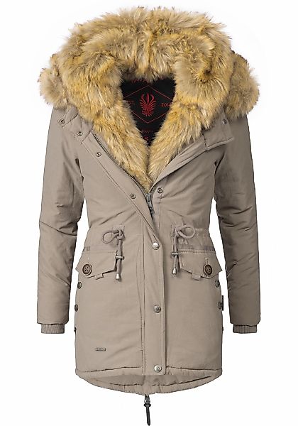 Navahoo Wintermantel "Sweety", Winterparka mit 2 Kunstpelz-Kapuzen günstig online kaufen