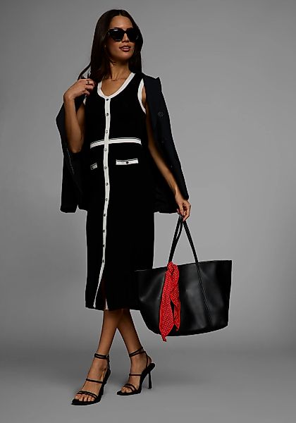 HECHTER PARIS Strickkleid, mit Kontrastdetails günstig online kaufen